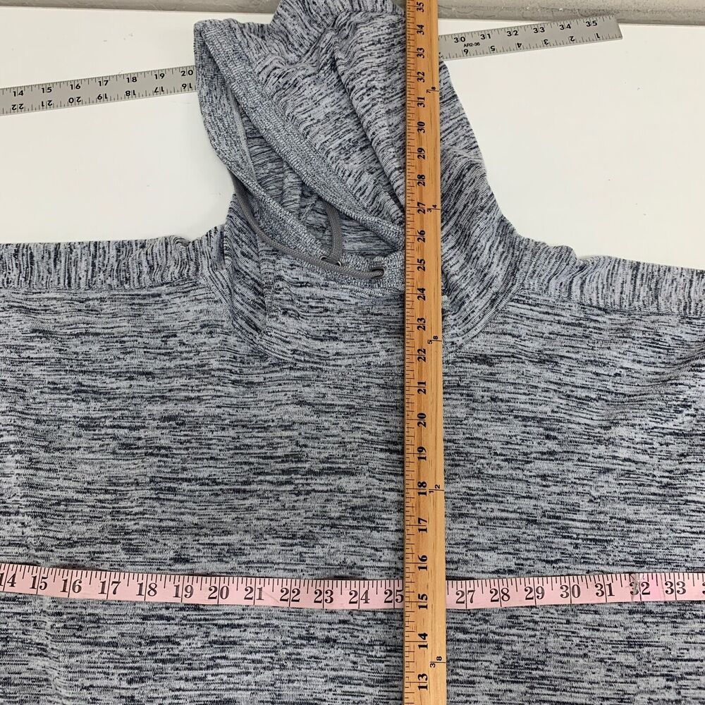 Athleta Hooded Poncho Womens S Small Grey Blissful Drawstring Pullover Workout - Picture 9 of 16